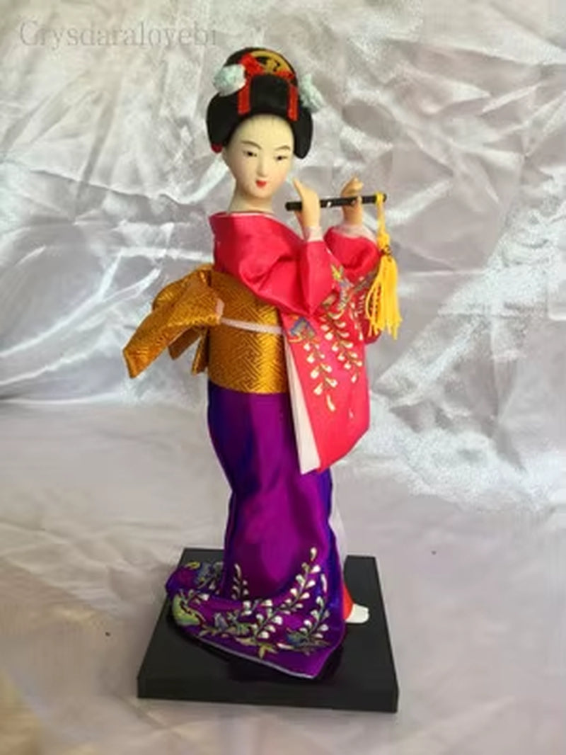 25Cm Statuette Ethnic Japanese Geisha Dolls Kimono Dolls Belle Girl Lady Collection Home Decoration Miniature Figurines