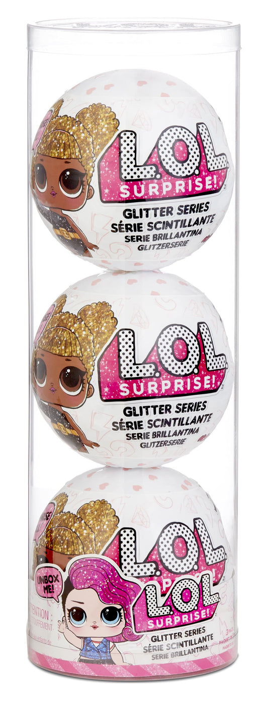 LOL Surprise Glitter 3Pk-Style 3, Great Gift for Kids Ages 4 5 6+