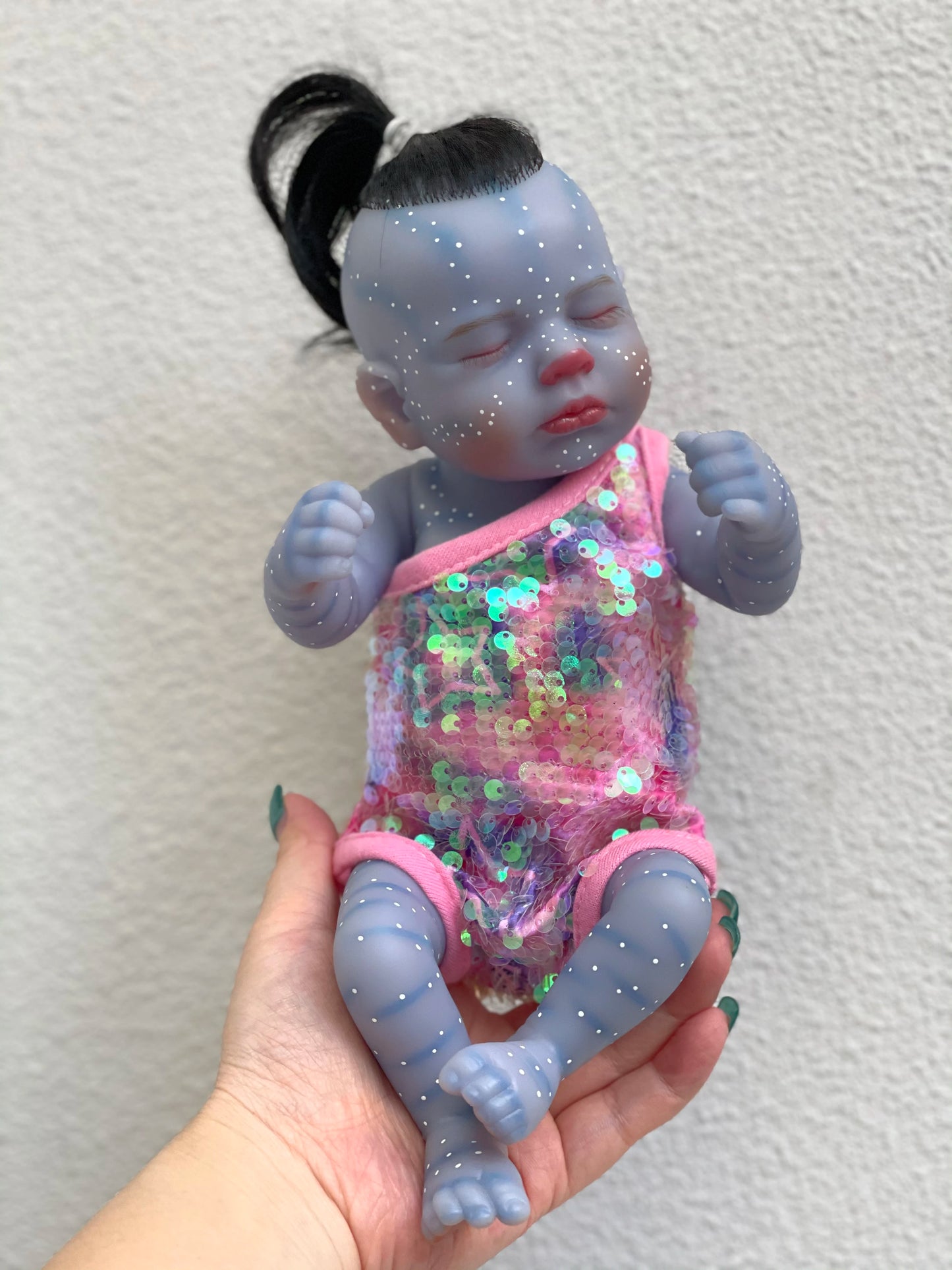 28CM Avatar Loulou&Meadow Lifelike Reborn Baby Dolls Collectible Art Dolls Full Soft Vinyl Bebe Dolls Detailed Painting Toys