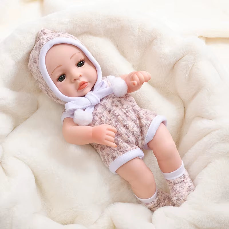 30Cm Reborn Baby Dolls Realistic Dolls Toys Girl Real Lifelike Baby Dolls Reborn Full Body Silicone Baby Doll Christmas Gifts