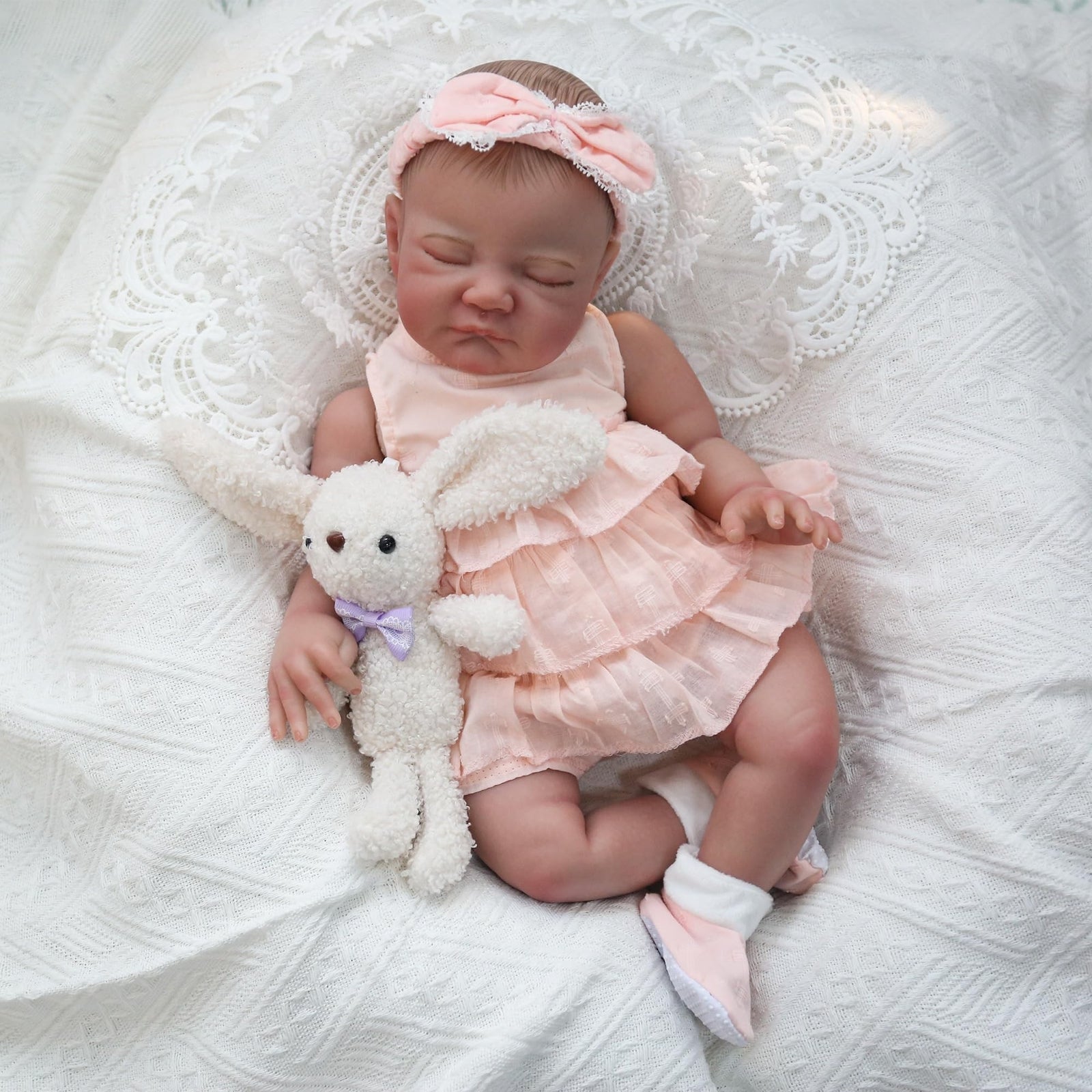 WOOROY Realistic Reborn Baby Dolls August - 20 Inch Lifelike Newborn Sleeping...