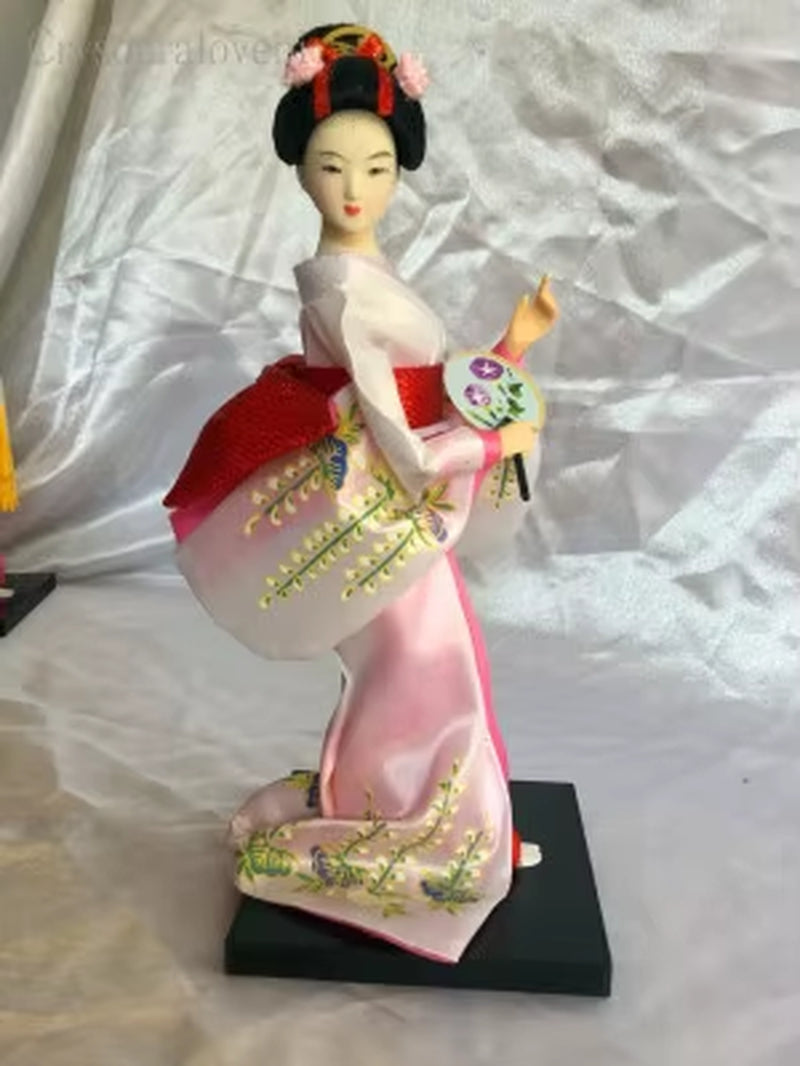 25Cm Statuette Ethnic Japanese Geisha Dolls Kimono Dolls Belle Girl Lady Collection Home Decoration Miniature Figurines