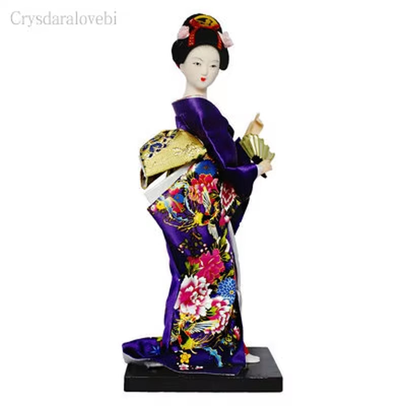 25Cm Statuette Ethnic Japanese Geisha Dolls Kimono Dolls Belle Girl Lady Collection Home Decoration Miniature Figurines