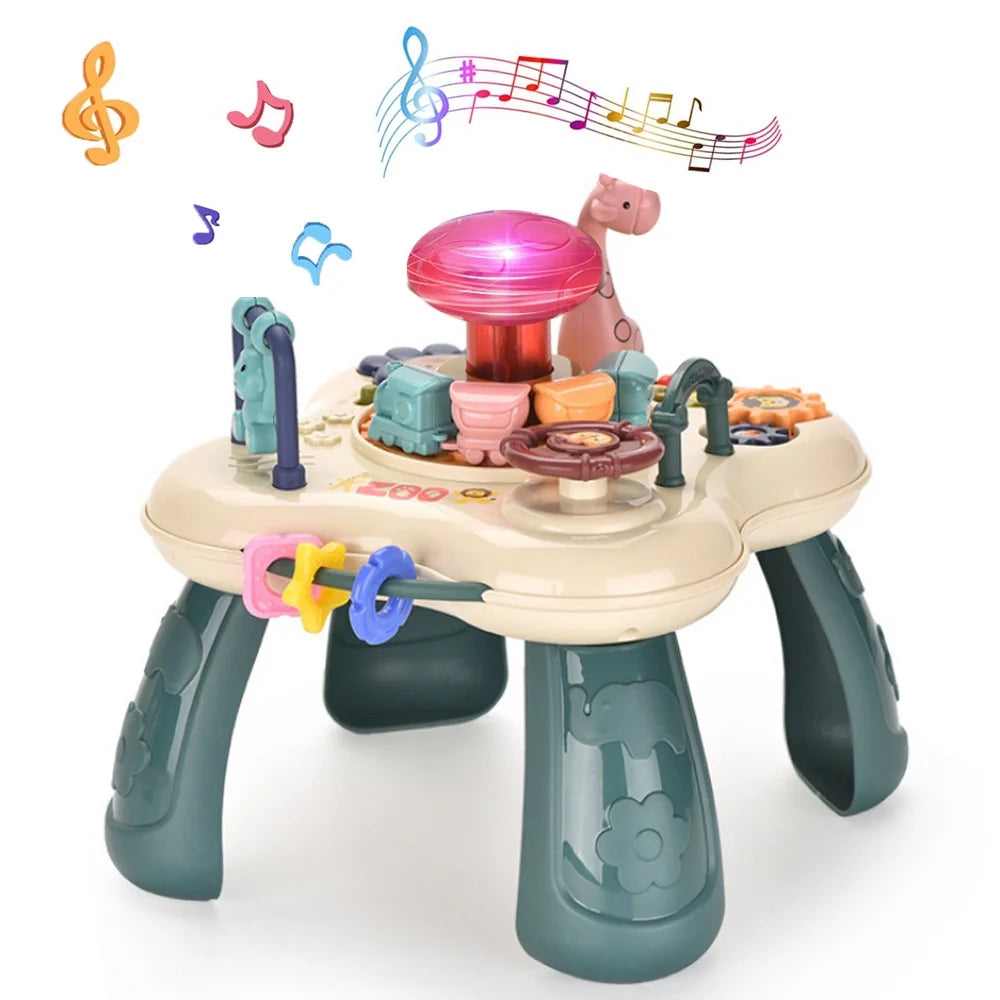 Baby Toys Musical Activity Table for 1 2 3 Year Old Boys Girls Gifts Toddler Infant Educational Learing Toys