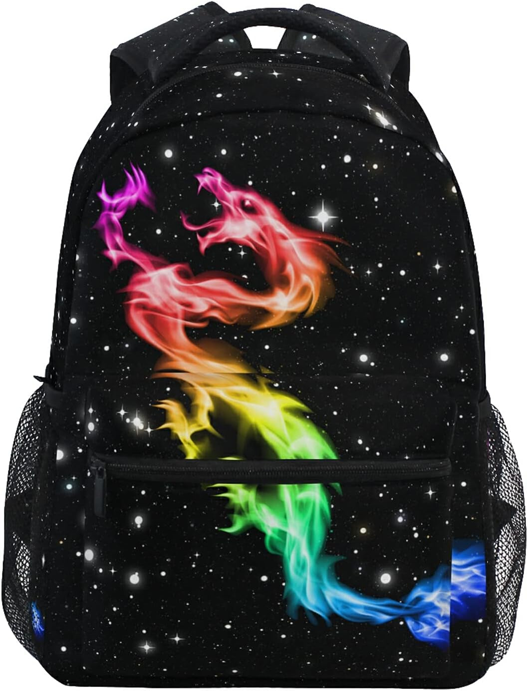 Dragon Backpack for Kids Boys Girls, Rainbow Galaxy Monster Backpacks School Bookbag Book Bag Rucksack Daypack Shoulder Bag