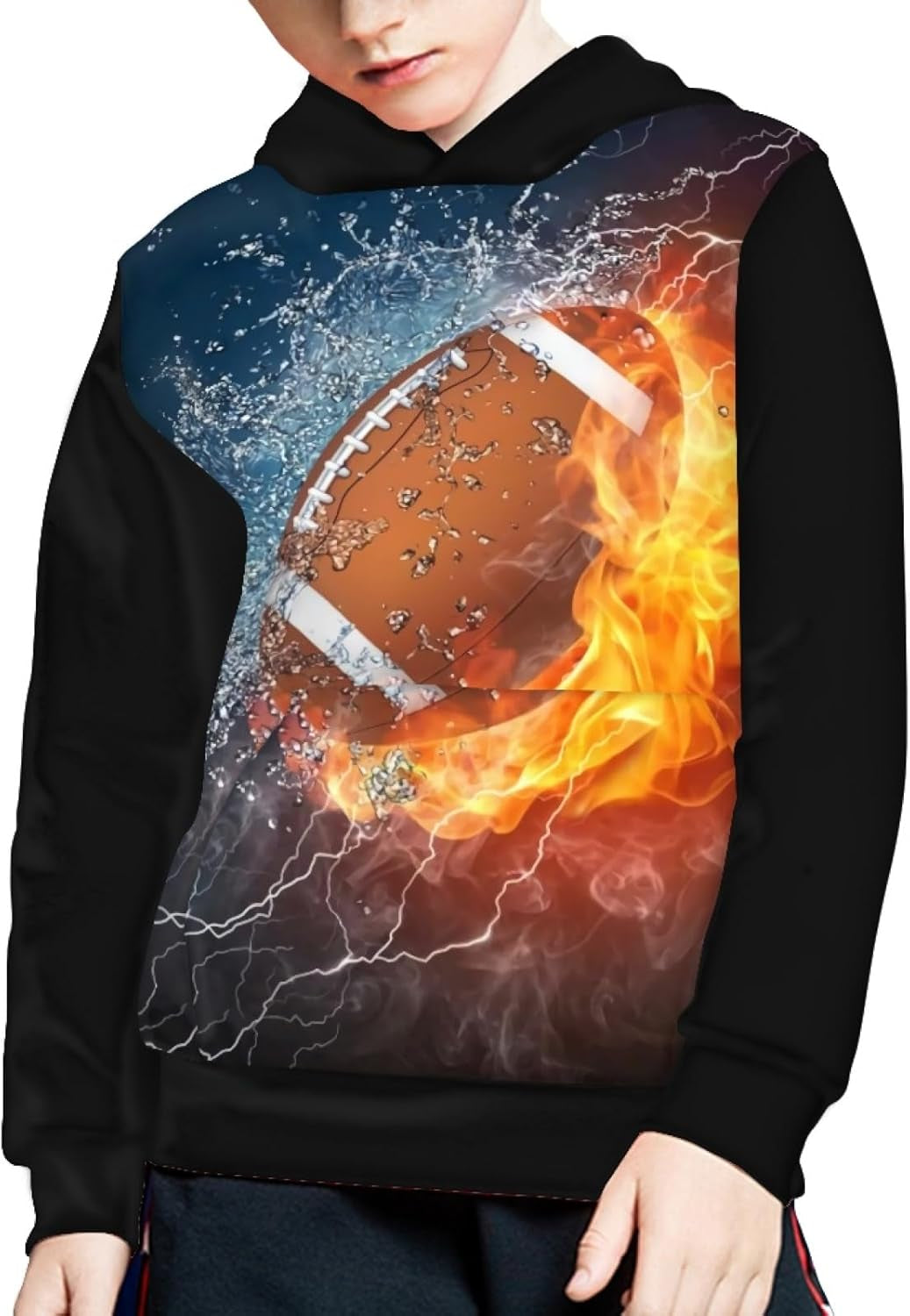 Sweater with Hoodies Boy'S Sweatshirt Comfortable Pullover Hoodie Long Sleeve Loose Fit Youth Kids Casual Tee Shirts