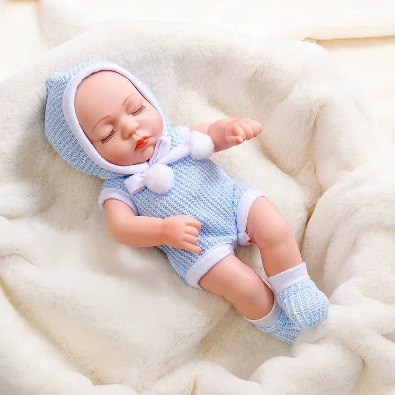 30Cm Reborn Baby Dolls Realistic Dolls Toys Girl Real Lifelike Baby Dolls Reborn Full Body Silicone Baby Doll Christmas Gifts