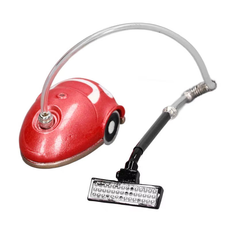 1:12 Dollhouse Vacuum Cleaner Children DIY Miniature Vacuum Cleaner Model Home Appliance Accessory Toy