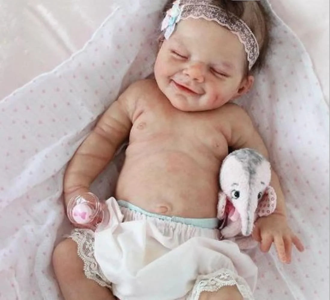 Reborn Baby Boy Dolls, Realistic Newborn Baby Dolls with Soft Vinyl Silicone Full Body, 18" Lifelike Baby Dolls for 3+ Year Old Kids