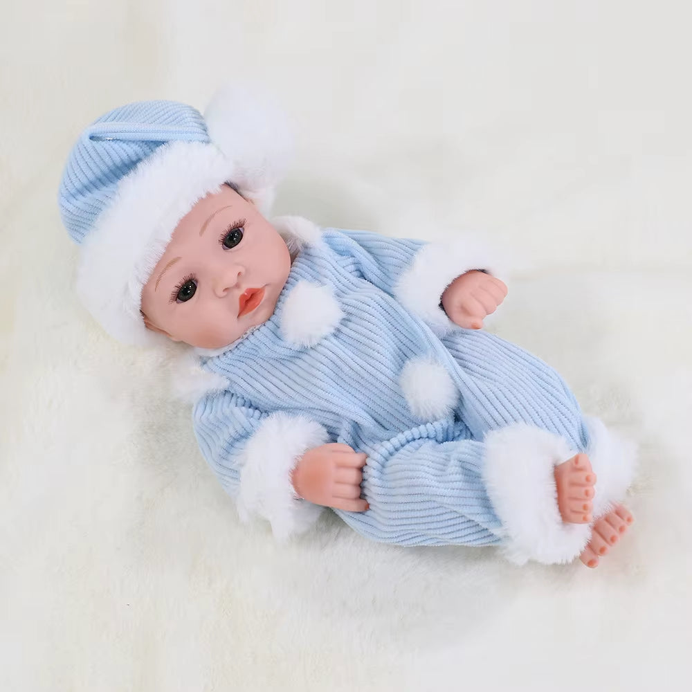 30Cm Reborn Baby Dolls Realistic Dolls Toys Girl Real Lifelike Baby Dolls Reborn Full Body Silicone Baby Doll Christmas Gifts