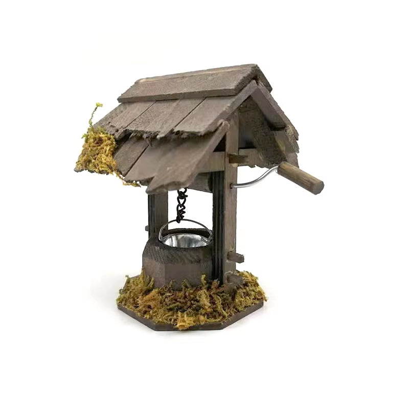 Dollhouse Miniatures Model Scene Wheeled Wells for Doll House Courtyard Decor OG011A/B