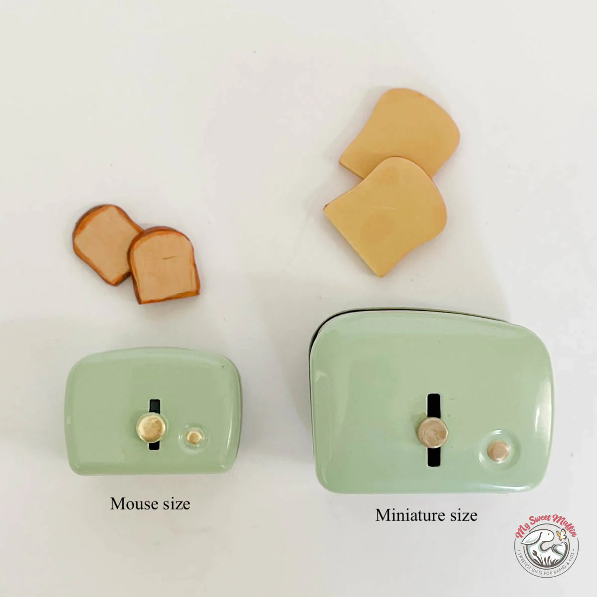 Doll House Toaster with Breads, Mouse Size