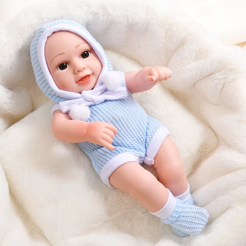 30Cm Reborn Baby Dolls Realistic Dolls Toys Girl Real Lifelike Baby Dolls Reborn Full Body Silicone Baby Doll Christmas Gifts