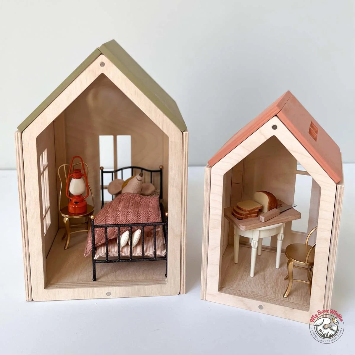 Magnetic Wooden Doll House, Medium