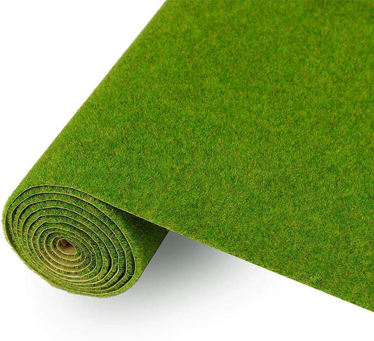 CP138 Artificial Model Grass Mat Trains Grass Green 40 X 100Cm or 15.7"X 39"For Decoration Craft Scenery Model DIY