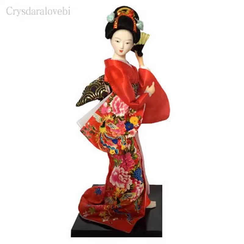 25Cm Statuette Ethnic Japanese Geisha Dolls Kimono Dolls Belle Girl Lady Collection Home Decoration Miniature Figurines