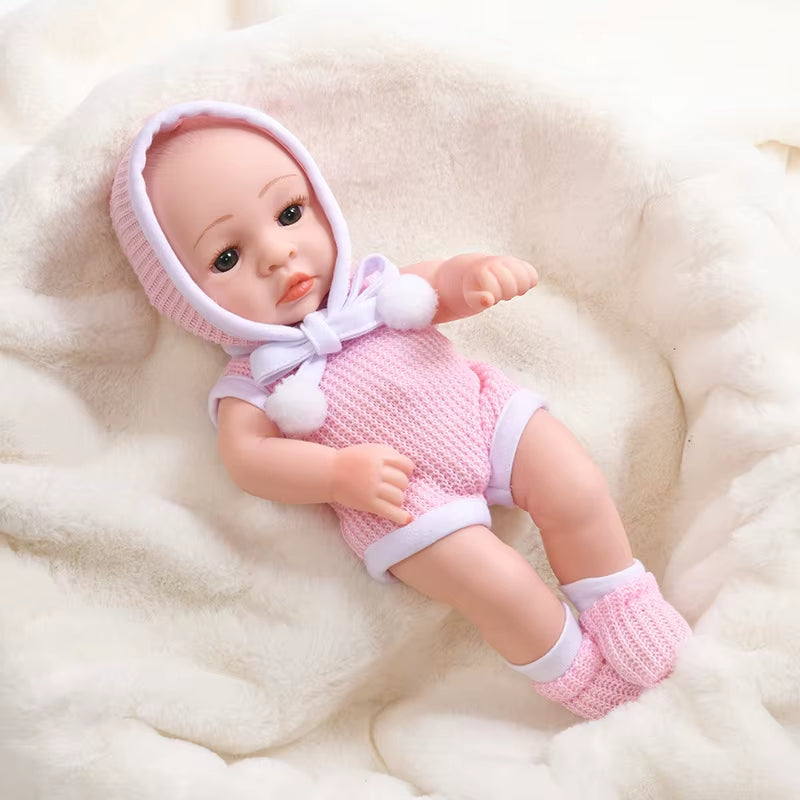 30Cm Reborn Baby Dolls Realistic Dolls Toys Girl Real Lifelike Baby Dolls Reborn Full Body Silicone Baby Doll Christmas Gifts