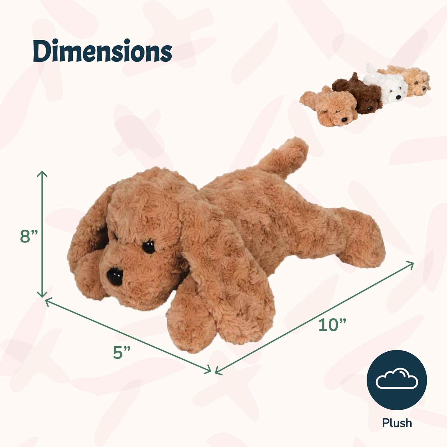 Adopt Me Dog Stuffed Animals for Girls Ages Three to Eight- Mommy Labradoodle with Four Puppies- Magical Dog Pillow Plushie - Enchanting Toy Dog Surprise for Imaginative Play