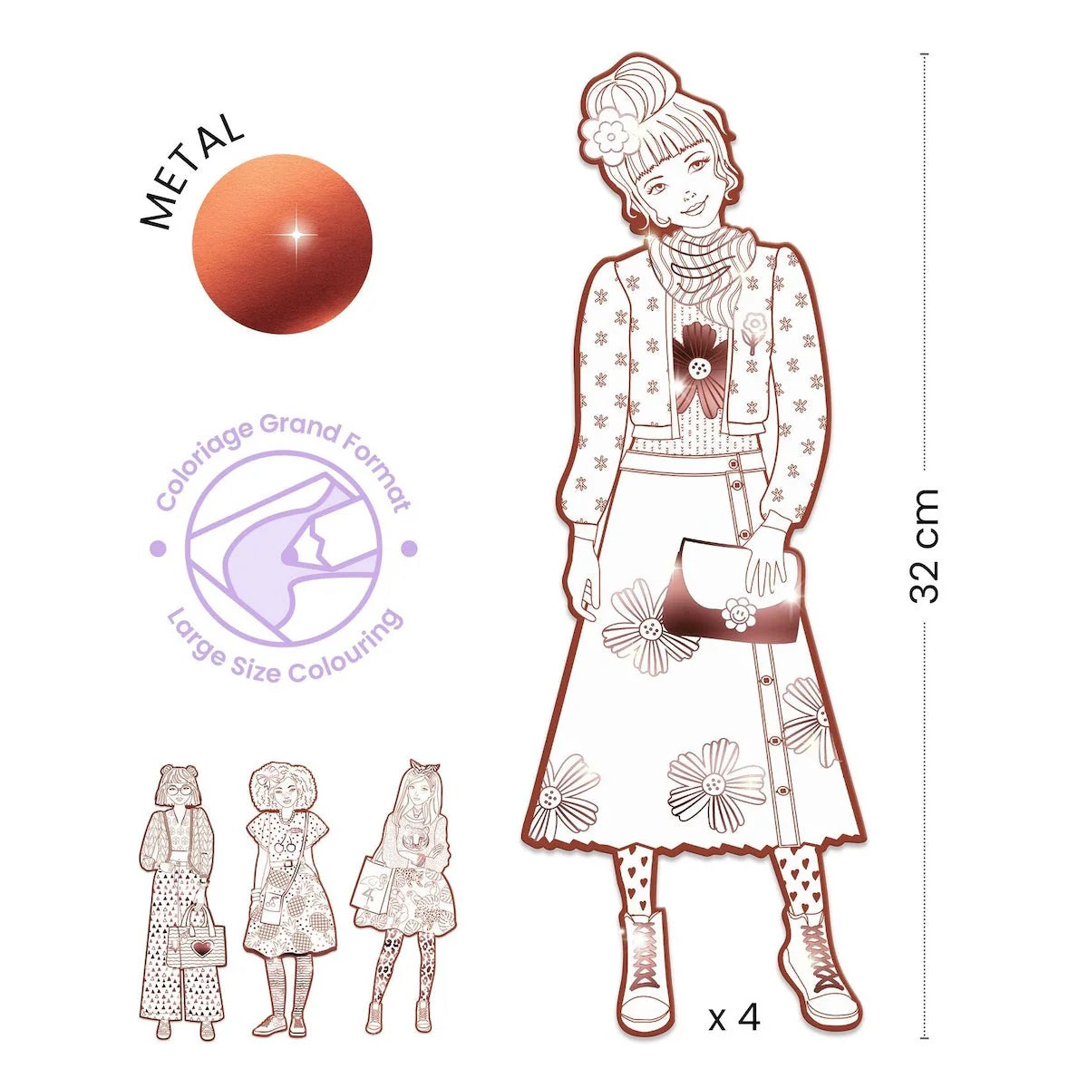 Demoiselle Coloring Paper Dolls