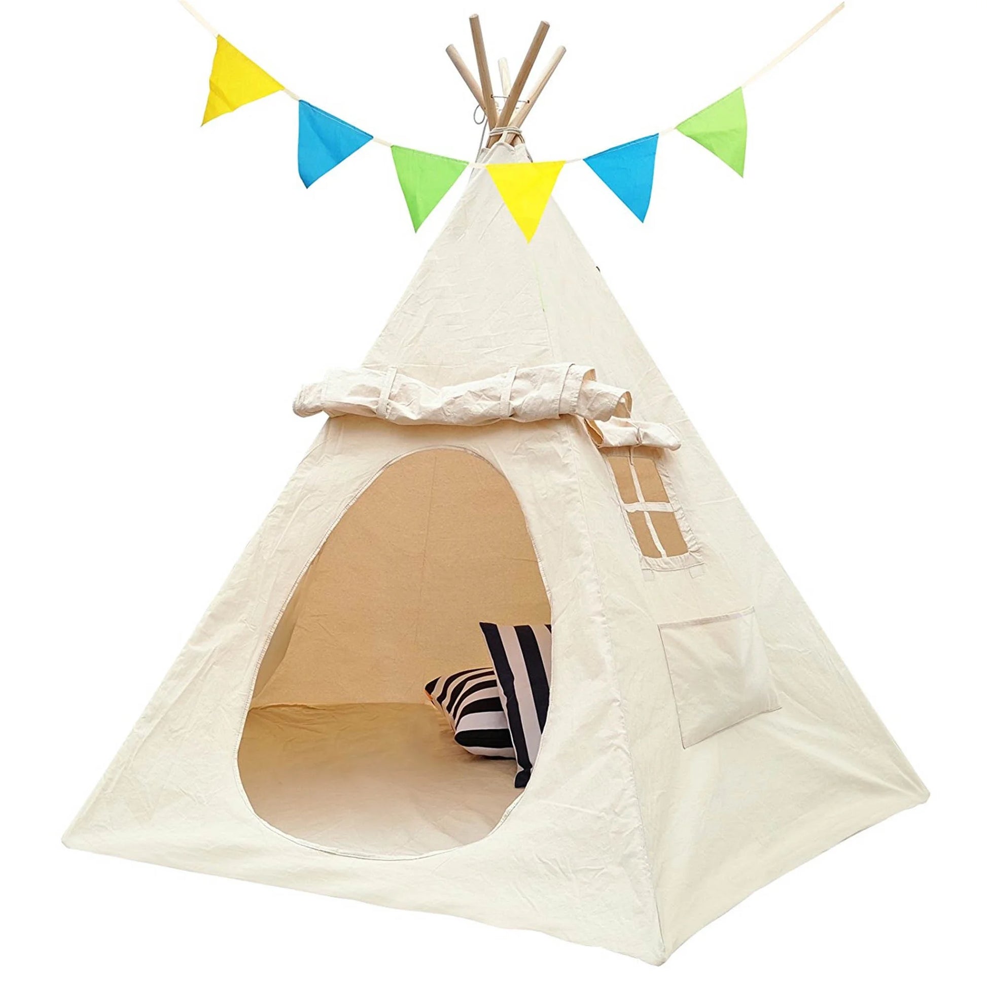 Children Playhouse Canvas Teepee Kids Play House