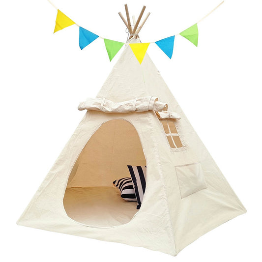 Children Playhouse Canvas Teepee Kids Play House
