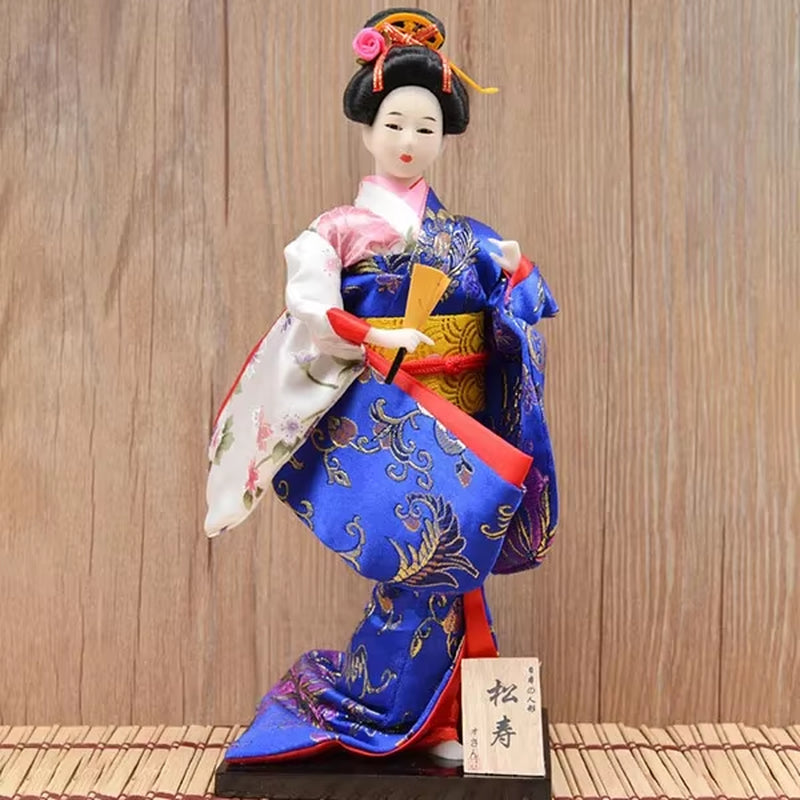 30Cm Traditional Japanese Geisha Figurines Statues Japanese Kimonos Dolls Ornaments Home Restaurant Desktop Decoration Gifts