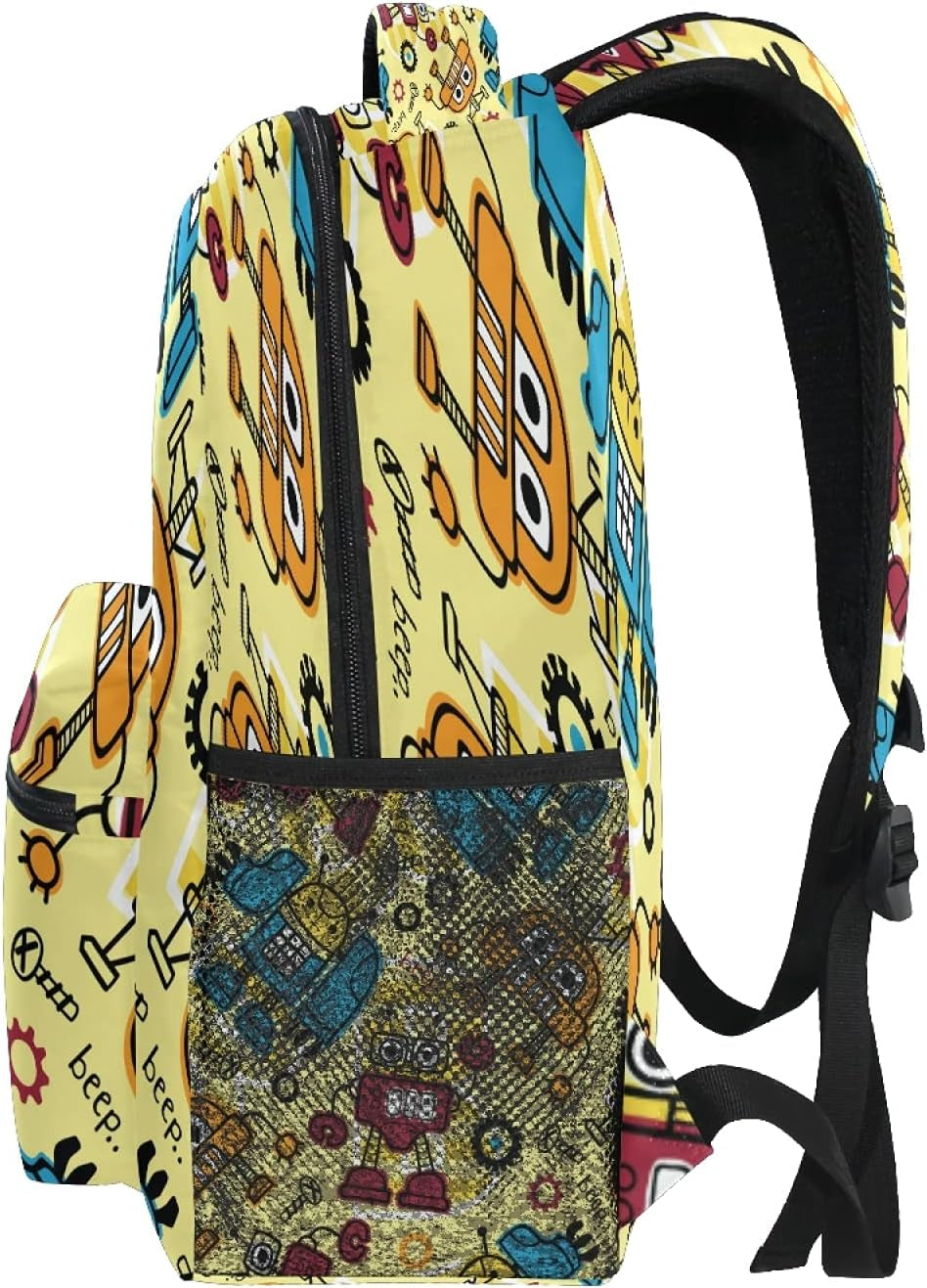 Backpack for Boys Girls, Cartoon Robots Backpacks School Bookbag for Preschool, Kindergarten, Elementary with Adjustable Padded Straps