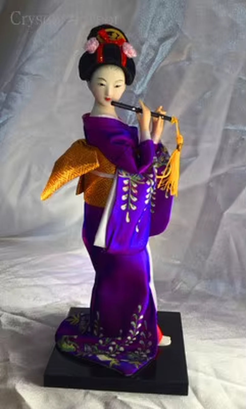 25Cm Statuette Ethnic Japanese Geisha Dolls Kimono Dolls Belle Girl Lady Collection Home Decoration Miniature Figurines