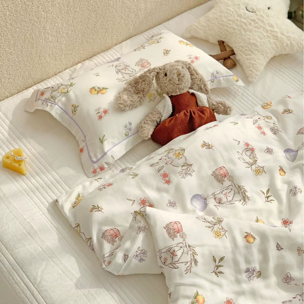 Bamboo Cotton Gauze Duvet Cover Children'S Bedding Set Bamboo Fiber Baby Duvet Cover 2-Piece Set（Duvet Cover+Pillowcase）Cj248