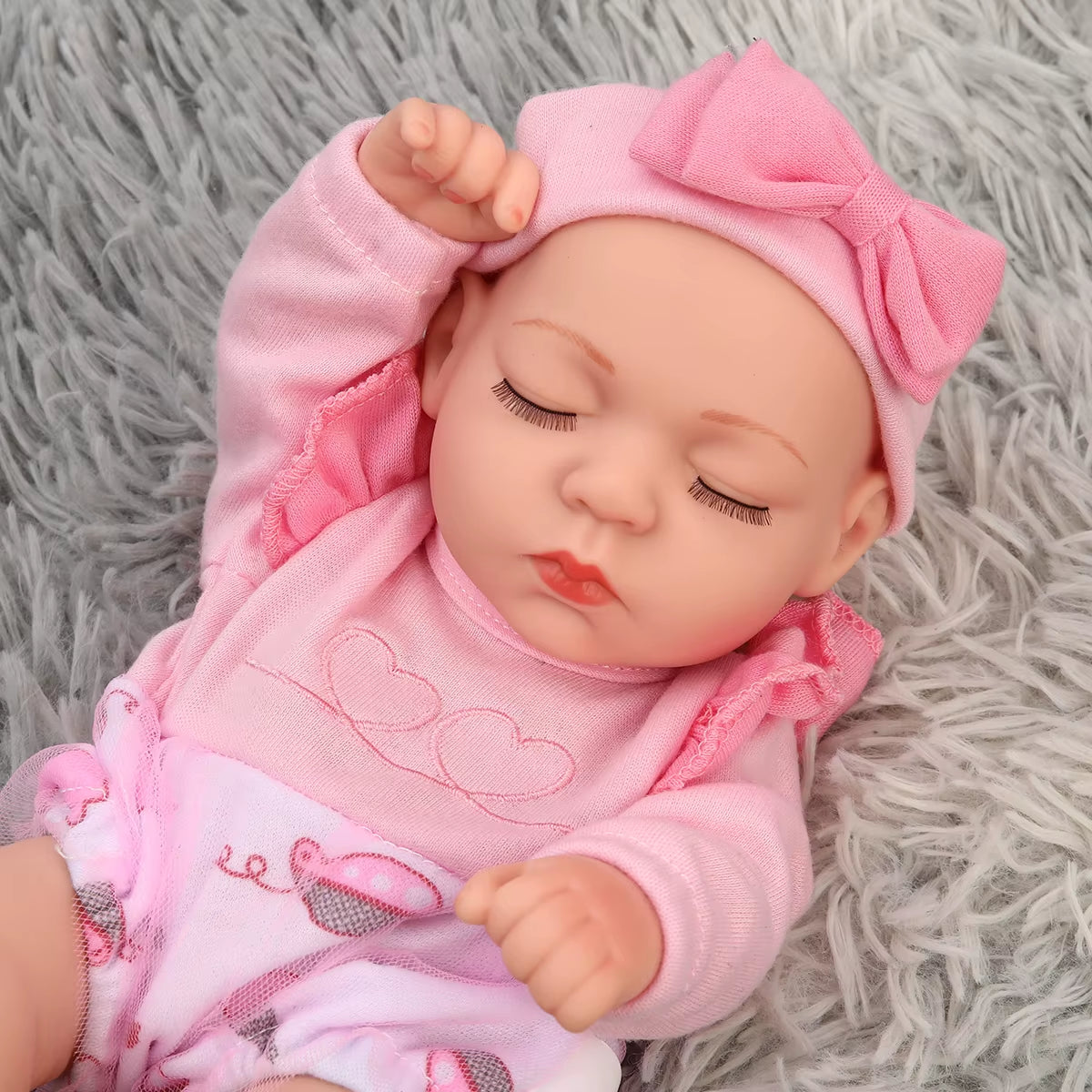 30Cm Reborn Baby Dolls Realistic Dolls Toys Girl Real Lifelike Baby Dolls Reborn Full Body Silicone Baby Doll Christmas Gifts