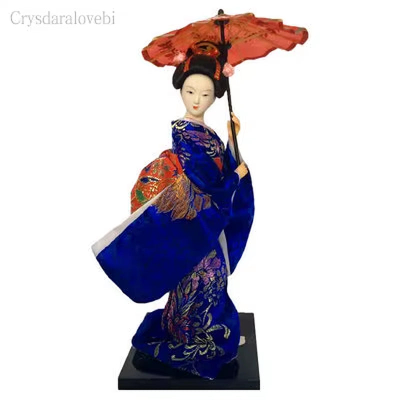 25Cm Statuette Ethnic Japanese Geisha Dolls Kimono Dolls Belle Girl Lady Collection Home Decoration Miniature Figurines