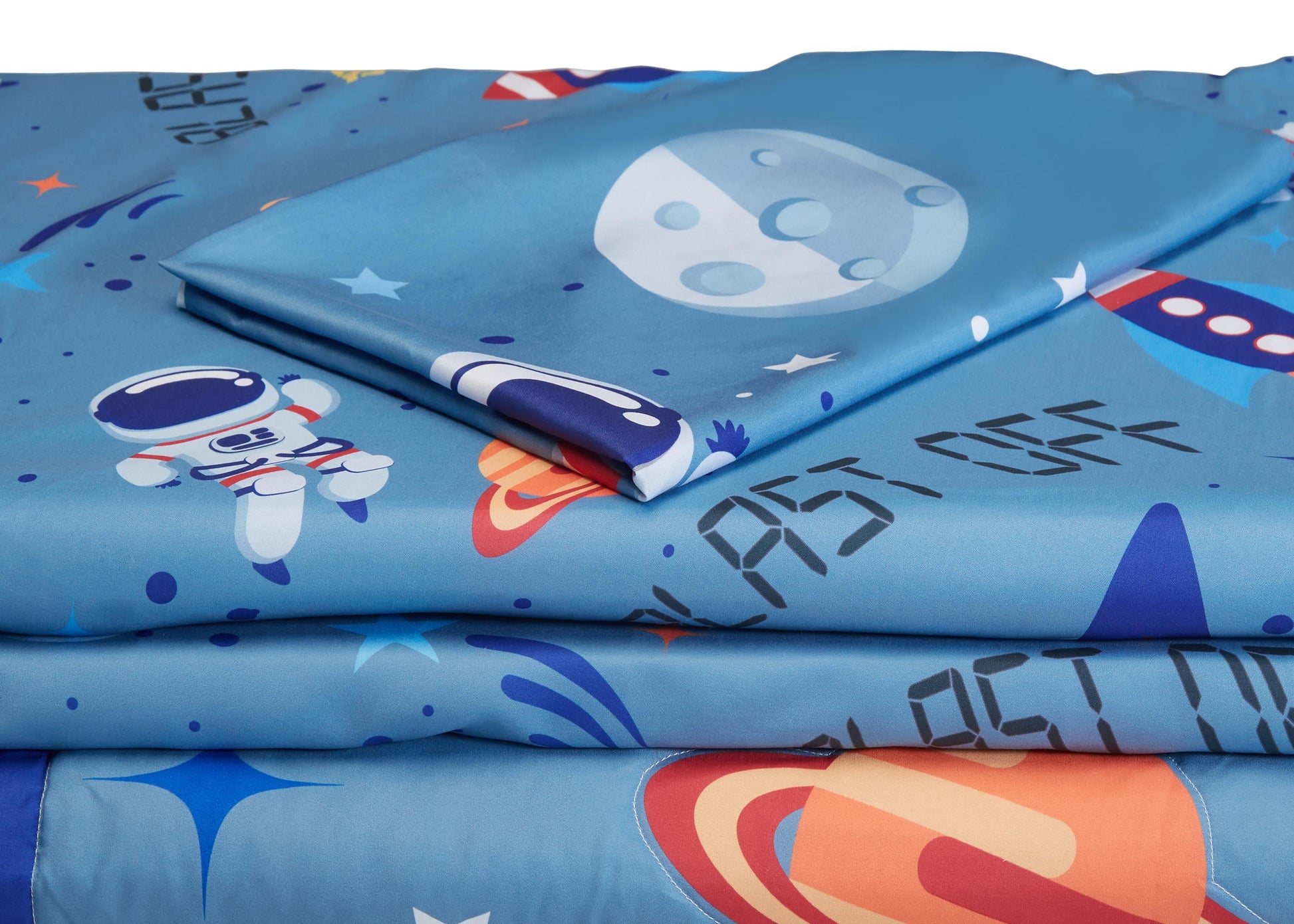 4 Piece Bedding Sets, Toddler Bed with Comforter, Top Flat Sheet, Fitted Bottom Sheet, Pillowcase