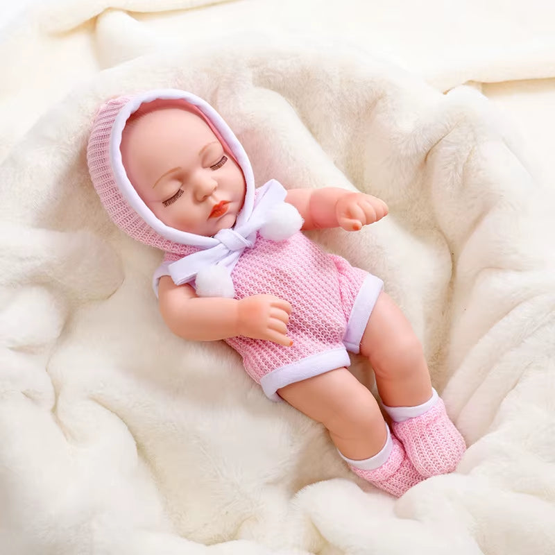 30Cm Reborn Baby Dolls Realistic Dolls Toys Girl Real Lifelike Baby Dolls Reborn Full Body Silicone Baby Doll Christmas Gifts