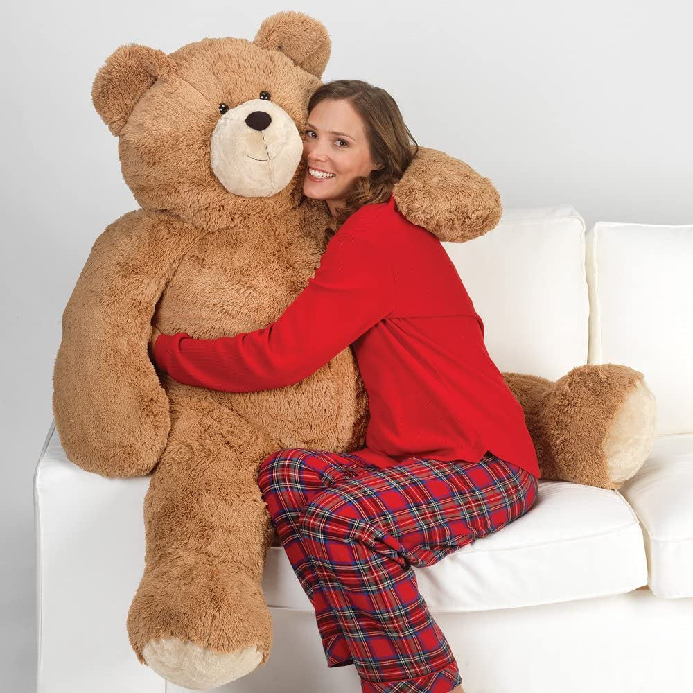 Giant Teddy Bear – 4 FT, 48" Large Plush Toy, Giant Stuffed Animal, Soft Brown Bear Easter Gift for Girlfriend, Wife, Anniversary or Birthday – Crafted in the USA