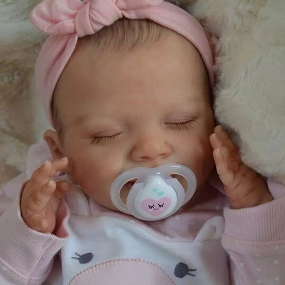 Reborn Baby Boy Dolls, Realistic Newborn Baby Dolls with Soft Vinyl Silicone Full Body, 18" Lifelike Baby Dolls for 3+ Year Old Kids