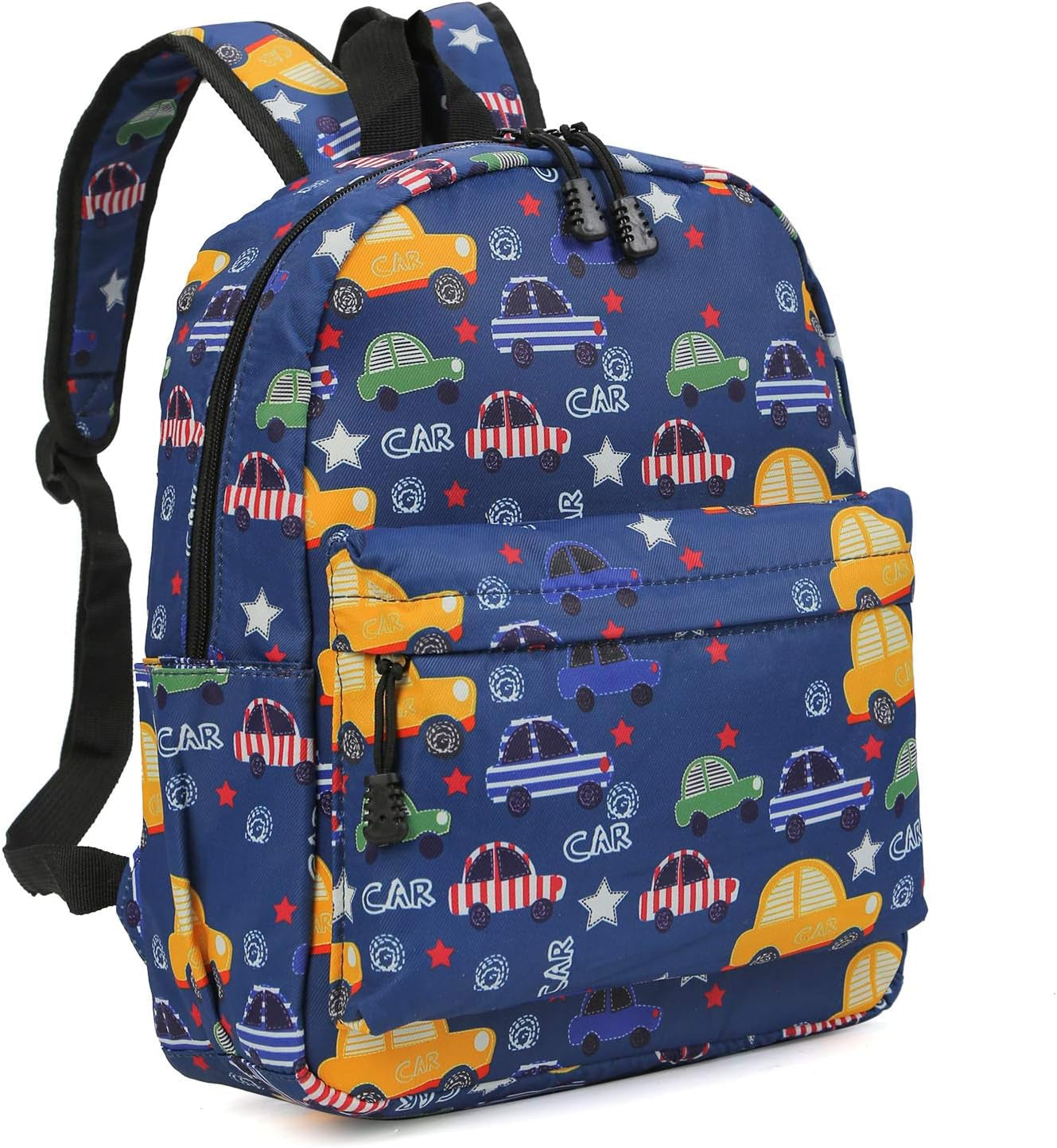 Children'S Cute Canvas Backpack Toddler Backpack (M, Blue Car)