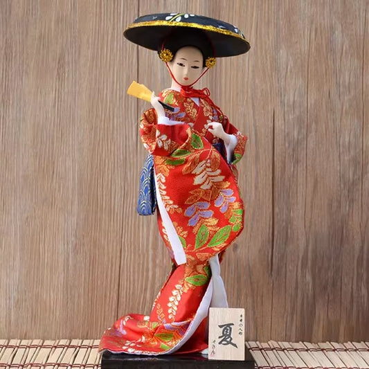30Cm Traditional Japanese Geisha Figurines Statues Japanese Kimonos Dolls Ornaments Home Restaurant Desktop Decoration Gifts