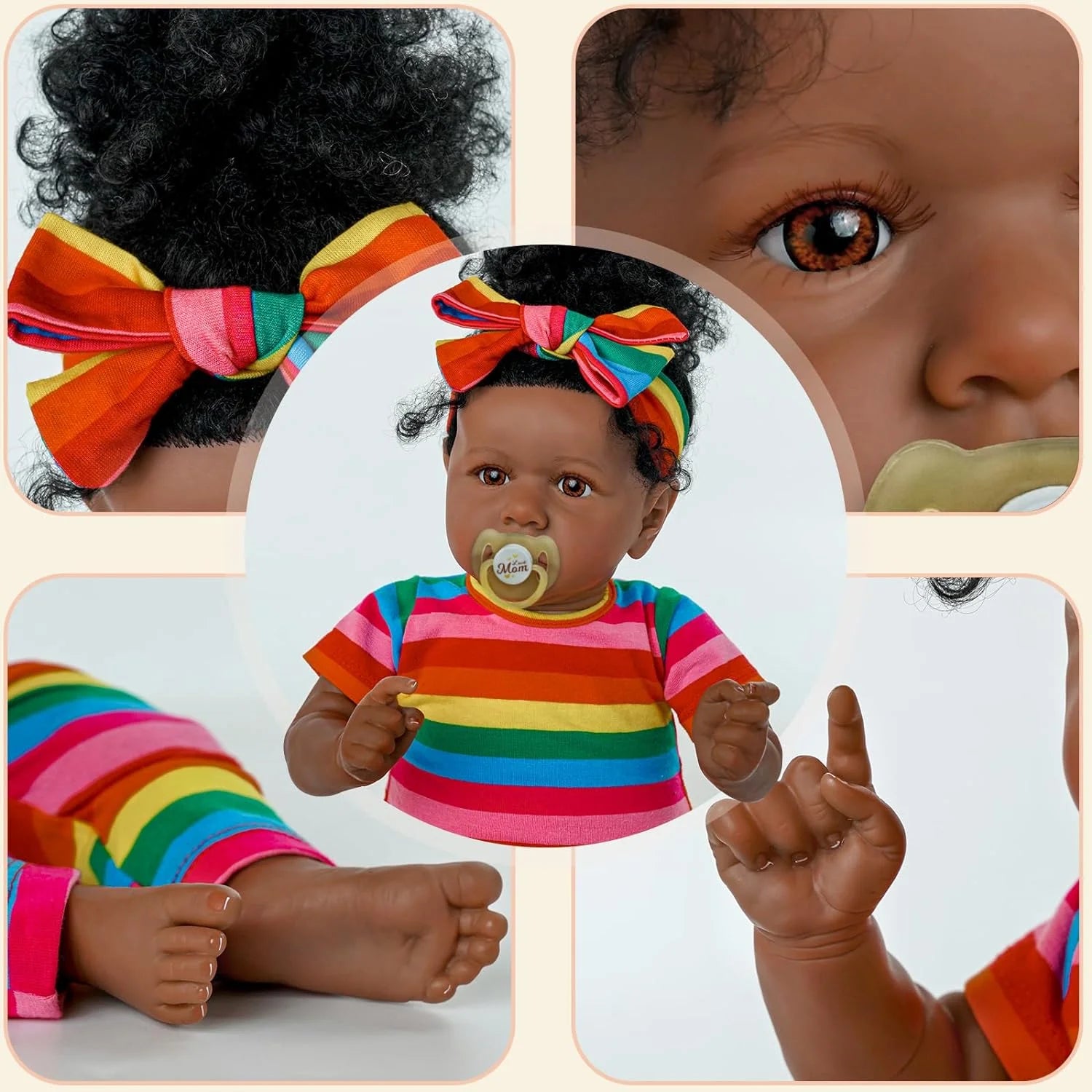 RSG Lifelike Reborn Baby Dolls 17 Inch Newborn Baby Dolls Soft Body Real Life Baby Dolls with Gift Box for Kids Age 3+