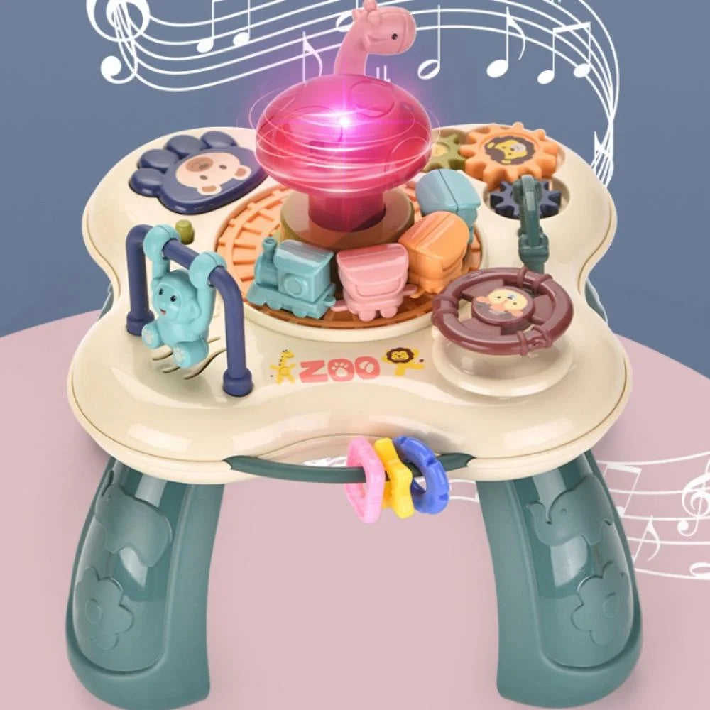 Baby Toys, Learning Musical Table, Activity Table for 1 2 3 Years Old - Toddler Kids Learning Cube with Lights, Skill Development