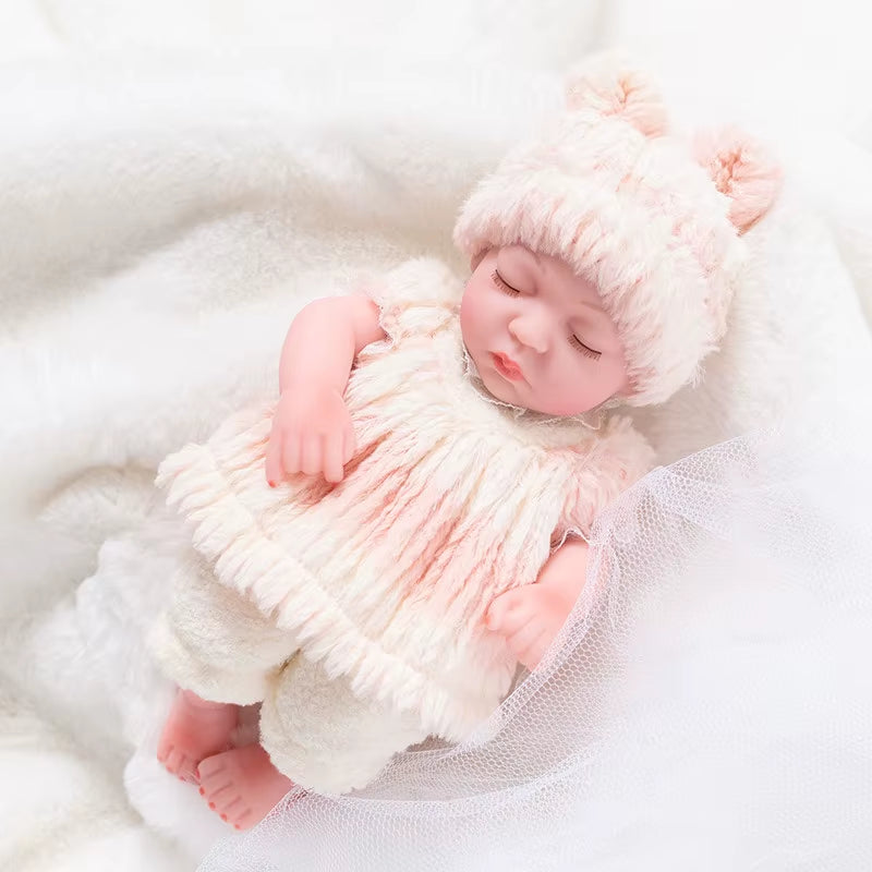 30Cm Reborn Baby Dolls Realistic Dolls Toys Girl Real Lifelike Baby Dolls Reborn Full Body Silicone Baby Doll Christmas Gifts