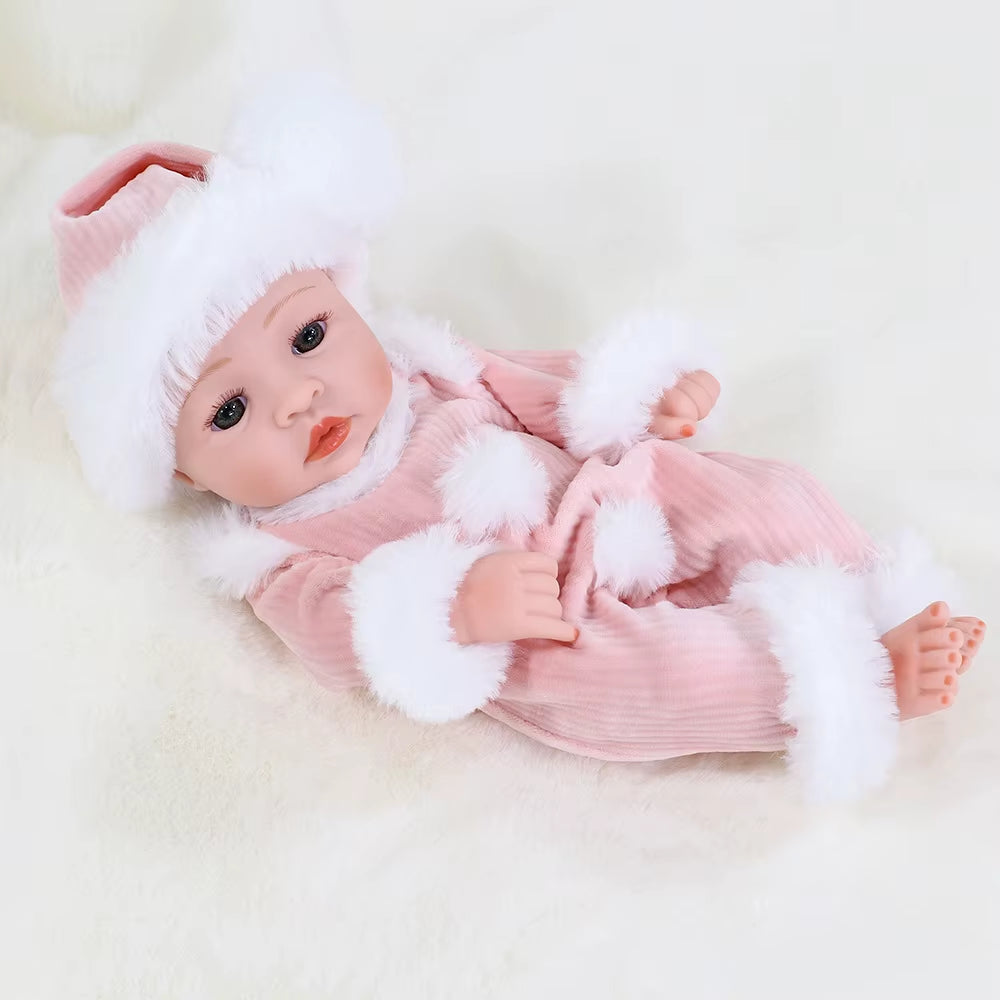 30Cm Reborn Baby Dolls Realistic Dolls Toys Girl Real Lifelike Baby Dolls Reborn Full Body Silicone Baby Doll Christmas Gifts