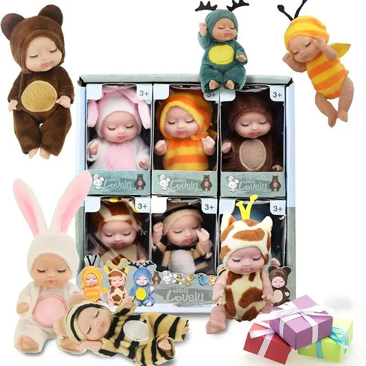 6Pcs Princess Doll Gift Box, Perfect Birthday and Holiday Gift, Christmas , Halloween Gift for Girls