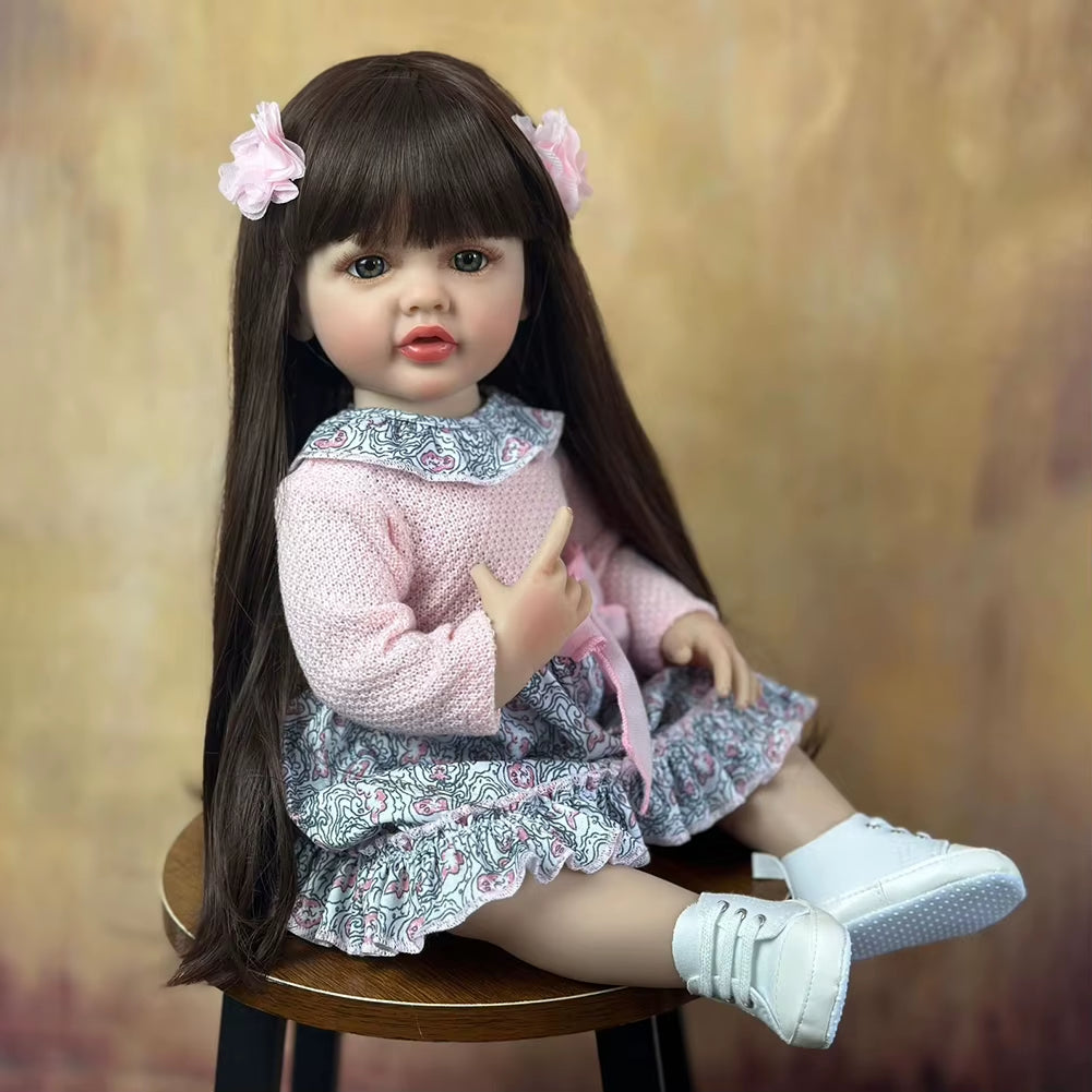 Lifelike Baby Dolls 3D Skin Rebirth Dolls Soft Body Real Life Baby Dolls with Visible Veins for Kids for Collection