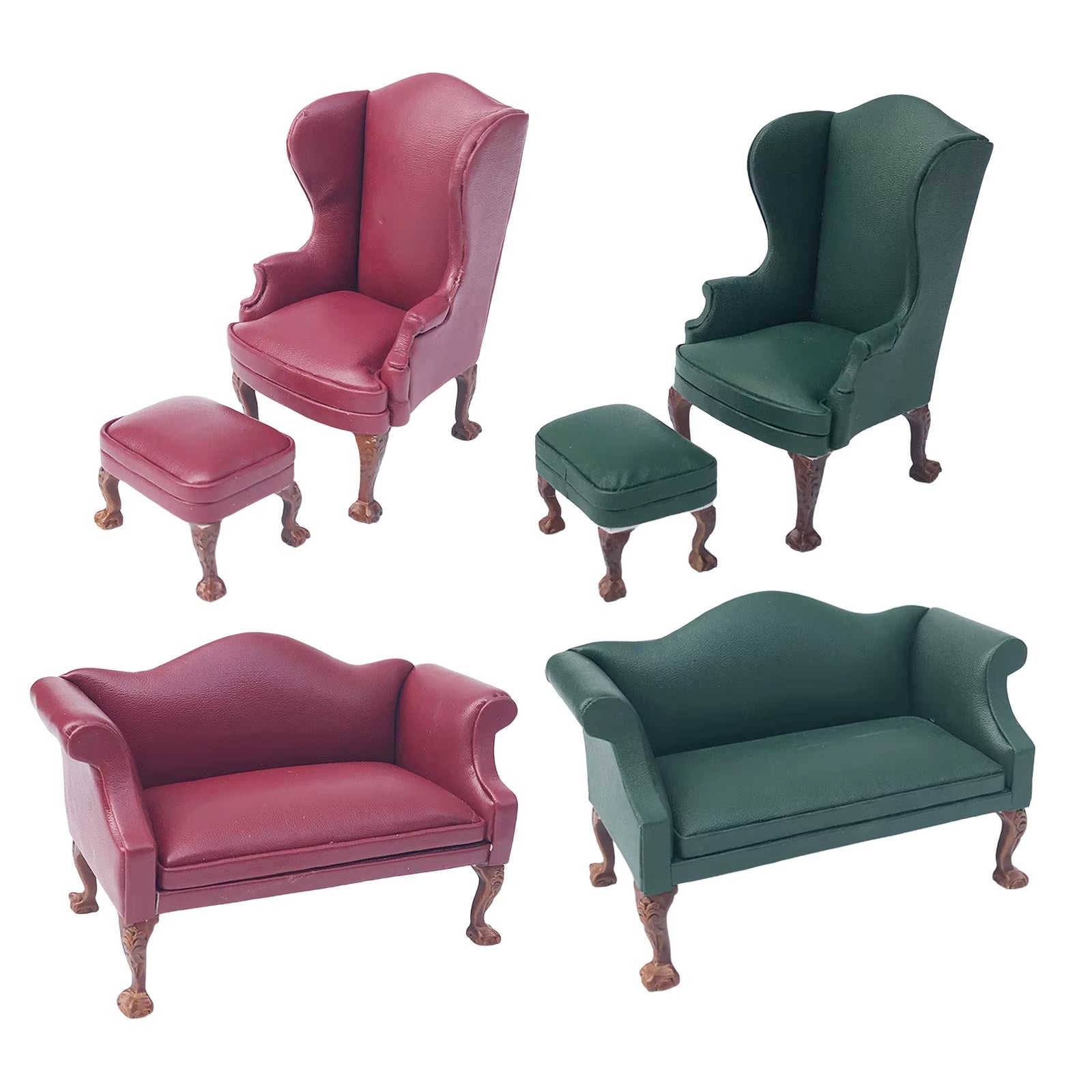 Modern Lifelike 1/12 Scale Doll House Armchair Sofa Couch Chair Accessory