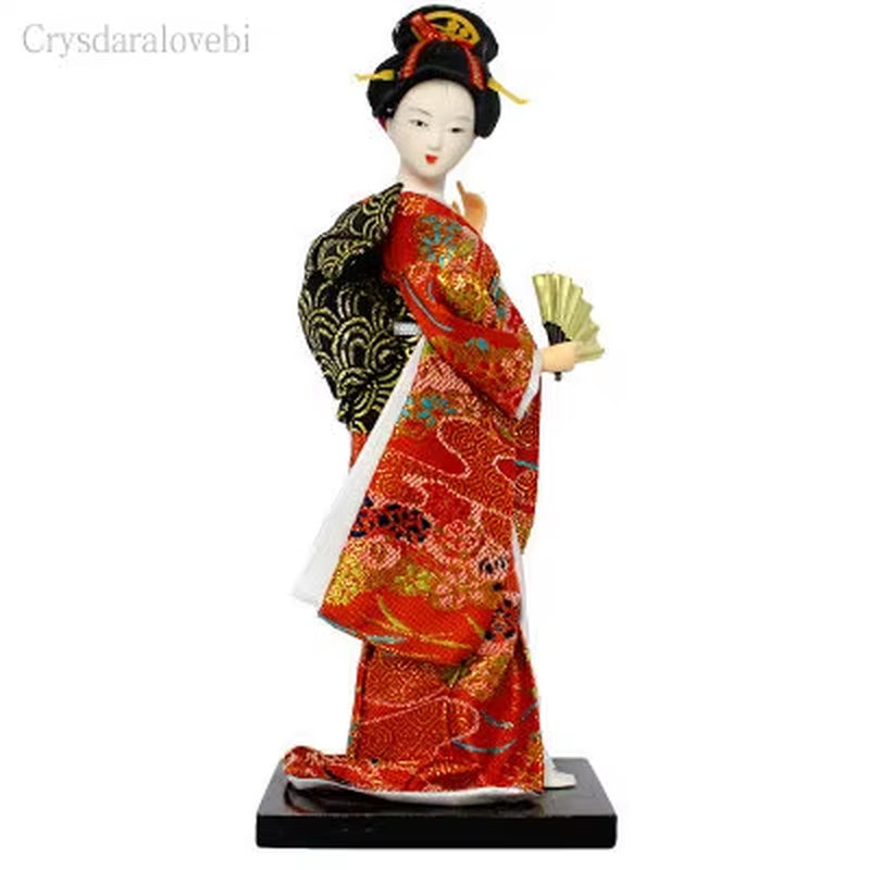 25Cm Statuette Ethnic Japanese Geisha Dolls Kimono Dolls Belle Girl Lady Collection Home Decoration Miniature Figurines