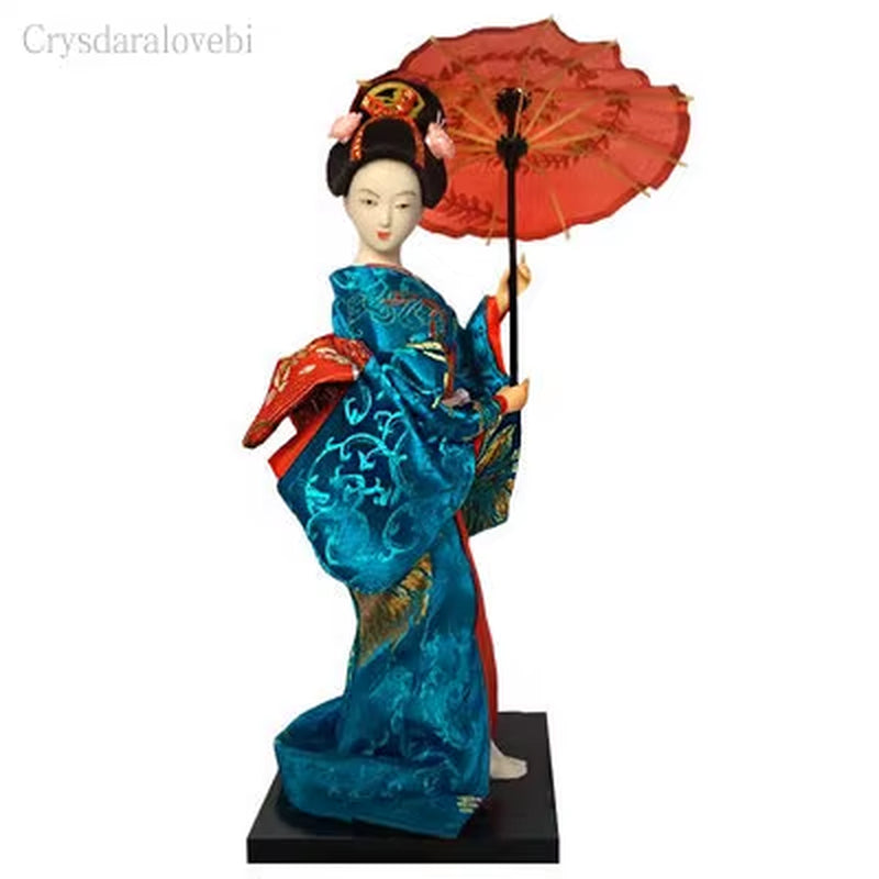 25Cm Statuette Ethnic Japanese Geisha Dolls Kimono Dolls Belle Girl Lady Collection Home Decoration Miniature Figurines