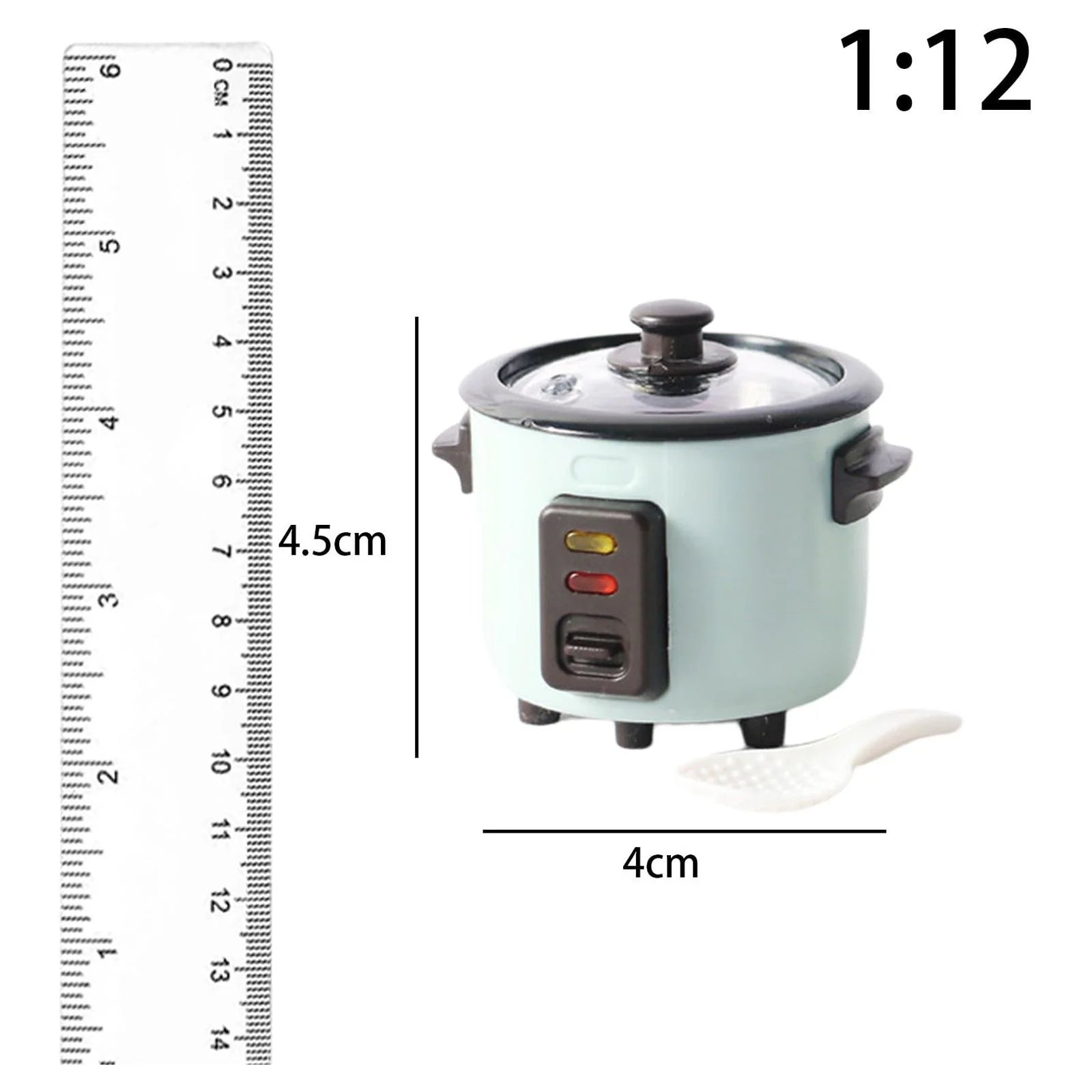 No Wind and No Waves 2-Cup Electric Rice Cooker, Miniature - 1/12 Scale Dollhouse Model