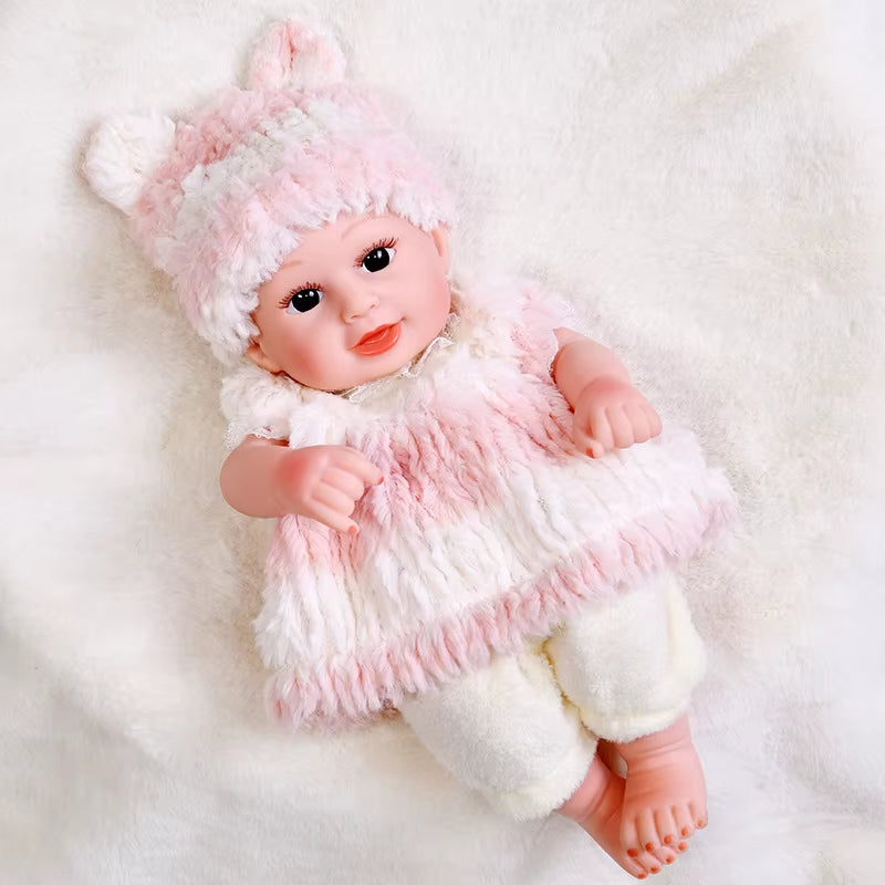 30Cm Reborn Baby Dolls Realistic Dolls Toys Girl Real Lifelike Baby Dolls Reborn Full Body Silicone Baby Doll Christmas Gifts