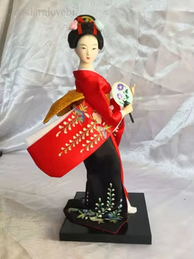 25Cm Statuette Ethnic Japanese Geisha Dolls Kimono Dolls Belle Girl Lady Collection Home Decoration Miniature Figurines