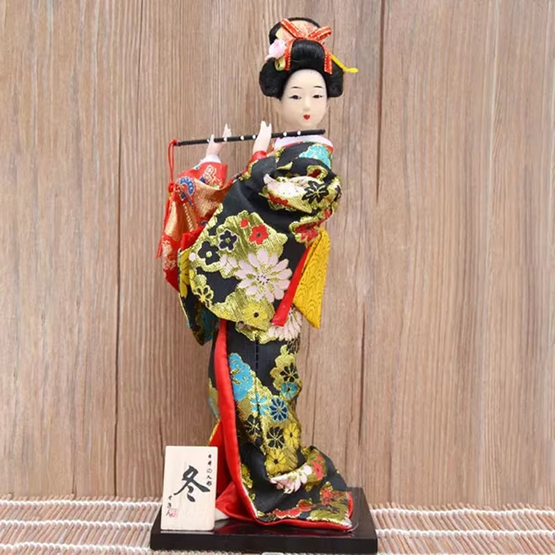 30Cm Traditional Japanese Geisha Figurines Statues Japanese Kimonos Dolls Ornaments Home Restaurant Desktop Decoration Gifts